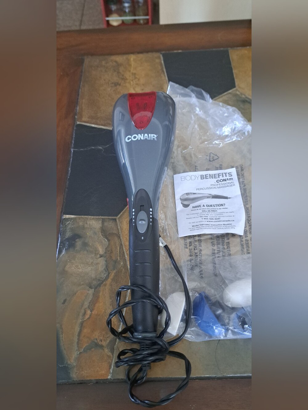 CONAIR Body Benefits Handheld professional percussion Massager therapy corded